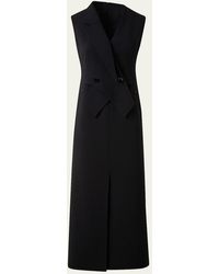 Akris - Double-Face Wool Midi Sheath Dress - Lyst