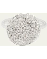 Ippolita - Medium Flower Disc Ring In Sterling Silver With Diamonds - Lyst