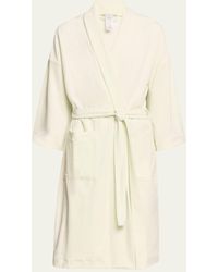 Hanro - 3/4-sleeve Cotton Robe - Lyst