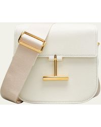 Tom Ford - Tara Mini Crossbosy In Grained Leather With Webbed Strap - Lyst