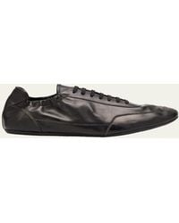 Prada - Collapse Leather Sneakers - Lyst