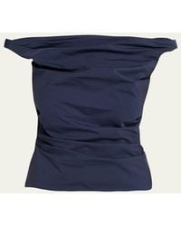 Jonathan Simkhai - Maisel Gathered Cotton Top - Lyst