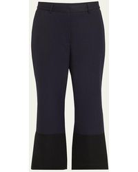 Monse - Tuxedo Cuff Wool Trousers - Lyst
