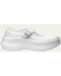 Comme des Garçons - Mary Jane Leather Platform Sneakers - Lyst