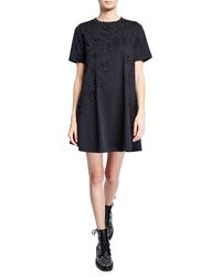McQ Babydoll Short-sleeve T-shirt Dress - Black