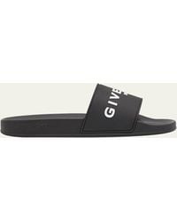 Givenchy - Logo Slide Sandals - Lyst
