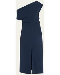Proenza Schouler - Rosa Off-Shoulder Matte Crepe Midi Dress - Lyst
