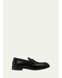 Stuart Weitzman - Club Brushed Leather Slip-On Loafers - Lyst