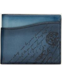 Berluti - Makore Slim Scritto Leather Bifold Wallet - Lyst