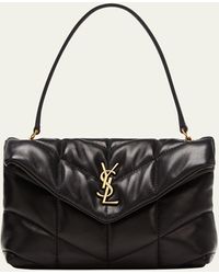 Saint Laurent - Lou Puffer Toy Ysl Crossbody Bag In Quilted Leather - Lyst