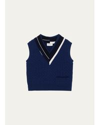 WE-AR4 - The Retro Cable-Knit Wool Vest - Lyst