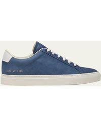 Common Projects - Retro Nubuck Leather Low-top Sneakers - Lyst