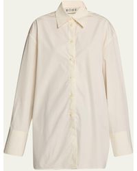 Rohe - Classic Button-front Open-back Shirt - Lyst