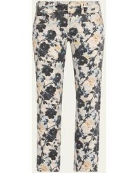R13 - Boy Straight Floral Jeans - Lyst