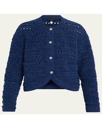 Alanui - The Breath Of The Lagoon Open-Knit Jacket - Lyst