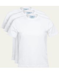 Prada - 3-pack Crew-neck Jersey T-shirt - Lyst