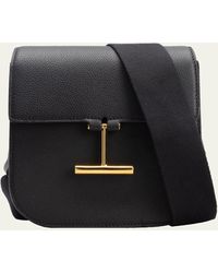 Tom Ford - Tara Mini Crossbosy In Grained Leather With Webbed Strap - Lyst