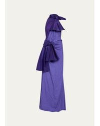 Christopher John Rogers - Halftone Wiggle Dot Jacquard Gown - Lyst
