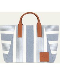 WE-AR4 - The Riviera Striped Canvas Tote Bag - Lyst