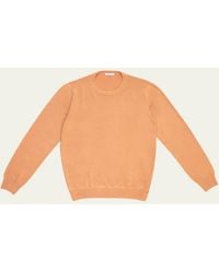 Boglioli - Virgin Wool Solid Crewneck Sweater - Lyst