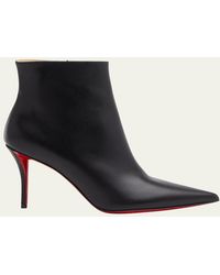 Christian Louboutin - So Apostropha Leather Sole Stiletto Booties - Lyst