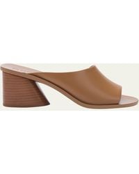 MERCEDES CASTILLO - Olga Leather Asymmetrical Mule Sandals - Lyst