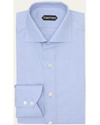Tom Ford - Micro-check Slim Fit Dress Shirt - Lyst