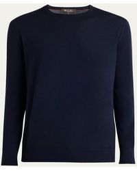 Loro Piana - Girocollo Wool Crewneck Sweater - Lyst