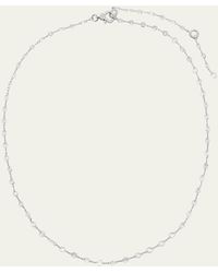 64 Facets - 18k White Gold Diamond Chain Necklace - Lyst