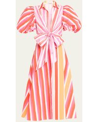 Silvia Tcherassi - Pavia Stripe Midi Dress - Lyst