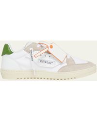 Off-White c/o Virgil Abloh - 5.0 Canvas And Leather Low-top Sneakers - Lyst