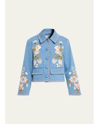 Veronica Beard - Vikaria Embroidered Jacket - Lyst