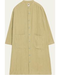 Bliss and Mischief - Coral Linen-blend Midi Cargo Shirt Dress - Lyst