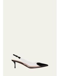Alaïa - Coeur Plexi Heart-Toe Slingback Pumps - Lyst