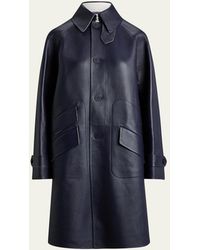 Ralph Lauren - Ottis Lambskin Balmacaan Coat - Lyst