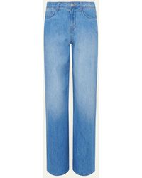 L'Agence - Alicent High-rise Sneaker Wide-leg Jeans - Lyst