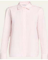 Max Mara - Striped Cotton Button-Down Shirt - Lyst
