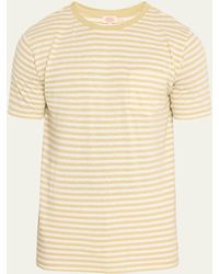 Armor Lux - Heritage Striped Cotton-linen T-shirt - Lyst
