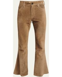 Marni - Suede 5-pocket Flare Pants - Lyst