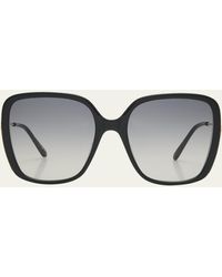 Chloé - Square Acetate And Metal Sunglasses - Lyst