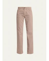 The Row - Carlyl Corduroy Straight-Leg Pants - Lyst