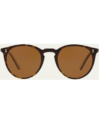 Oliver Peoples - O'malley Round Acetate Sunglasses - Lyst