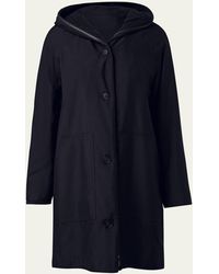 Akris - Hooded Cashmere Two-in-one Short Coat - Lyst