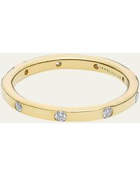 Ippolita - Thin Band Ring In 18k Gold With Diamonds - Lyst