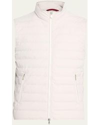Brunello Cucinelli - Down Quilted Nylon Full-Zip Vest - Lyst