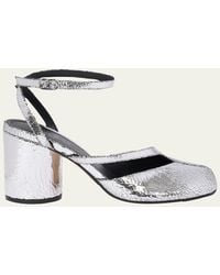 Maison Margiela - Tabi Broken Mirror Leather Split-Toe Pumps - Lyst