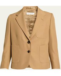 Dries Van Noten - Bambis Cropped 3/4-sleeve Merino Wool-blend Jacket - Lyst