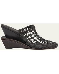 Jacquemus - Les Doubles Tresses Croc-Embossed Wedge Mules - Lyst
