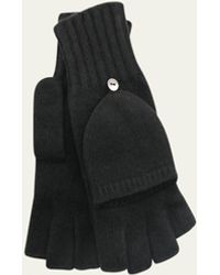 Portolano - Jersey-knit Cashmere Flip-top Gloves - Lyst