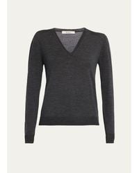 6397 - Perfect V-Neck Wool Sweater - Lyst